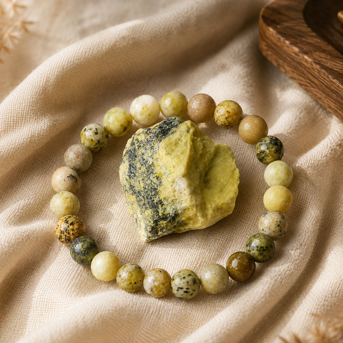 Bracciale in Giada Gialla per Ottimismo, Energia e Protezione