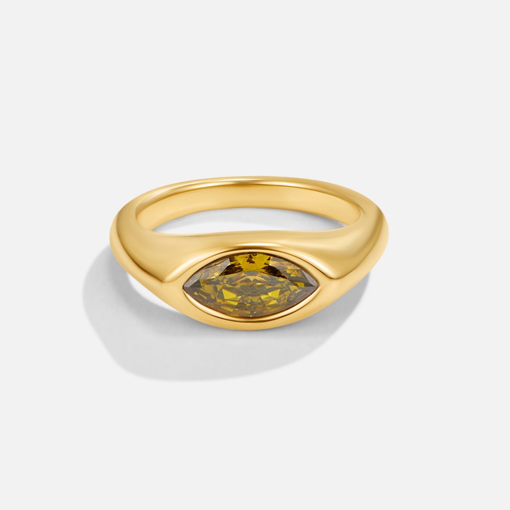 Anello in Cristallo Verde Arizona