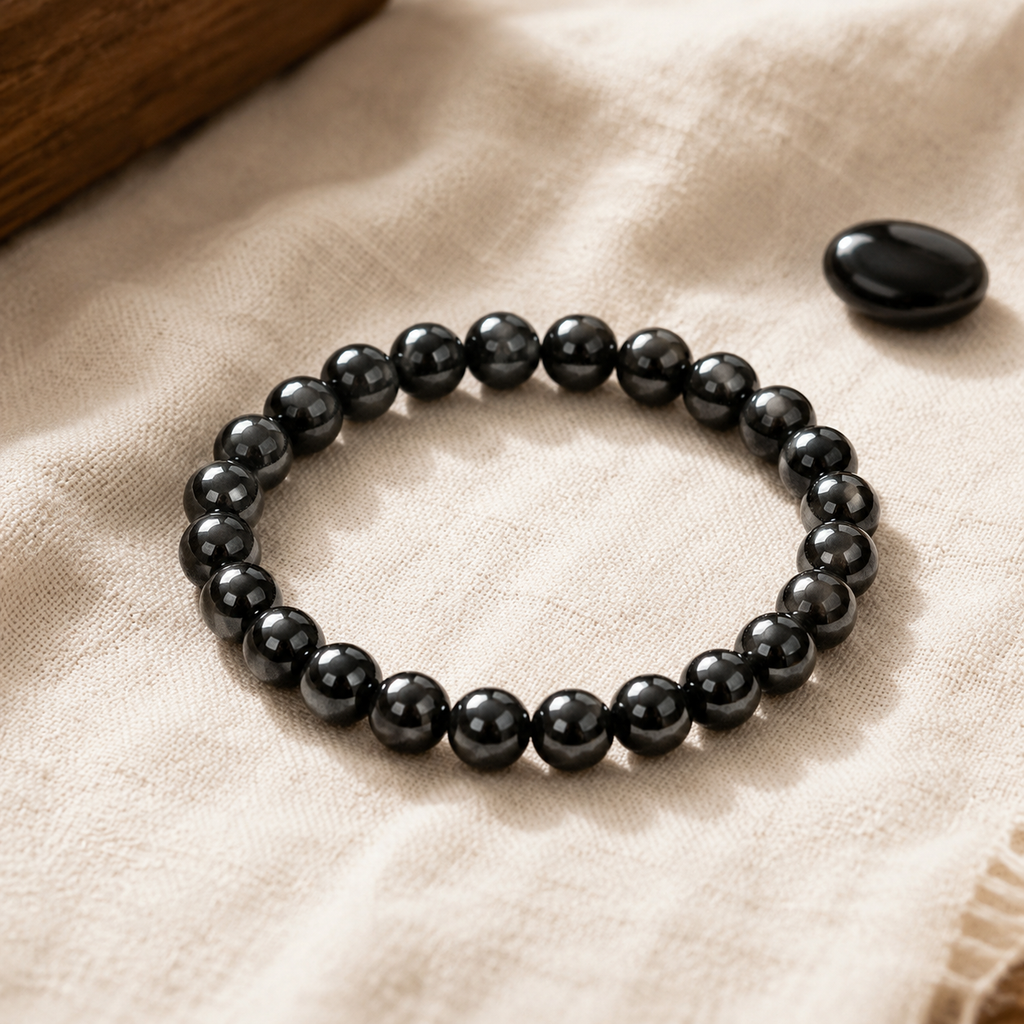 Bracciale in Ematite per Radicamento, Protezione e Concentrazione