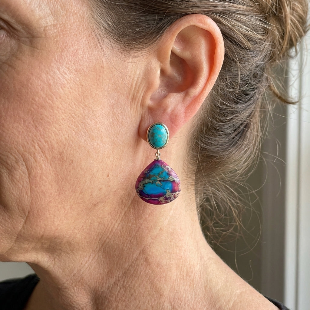 Orecchini in Giada Imperatore Bohemiana