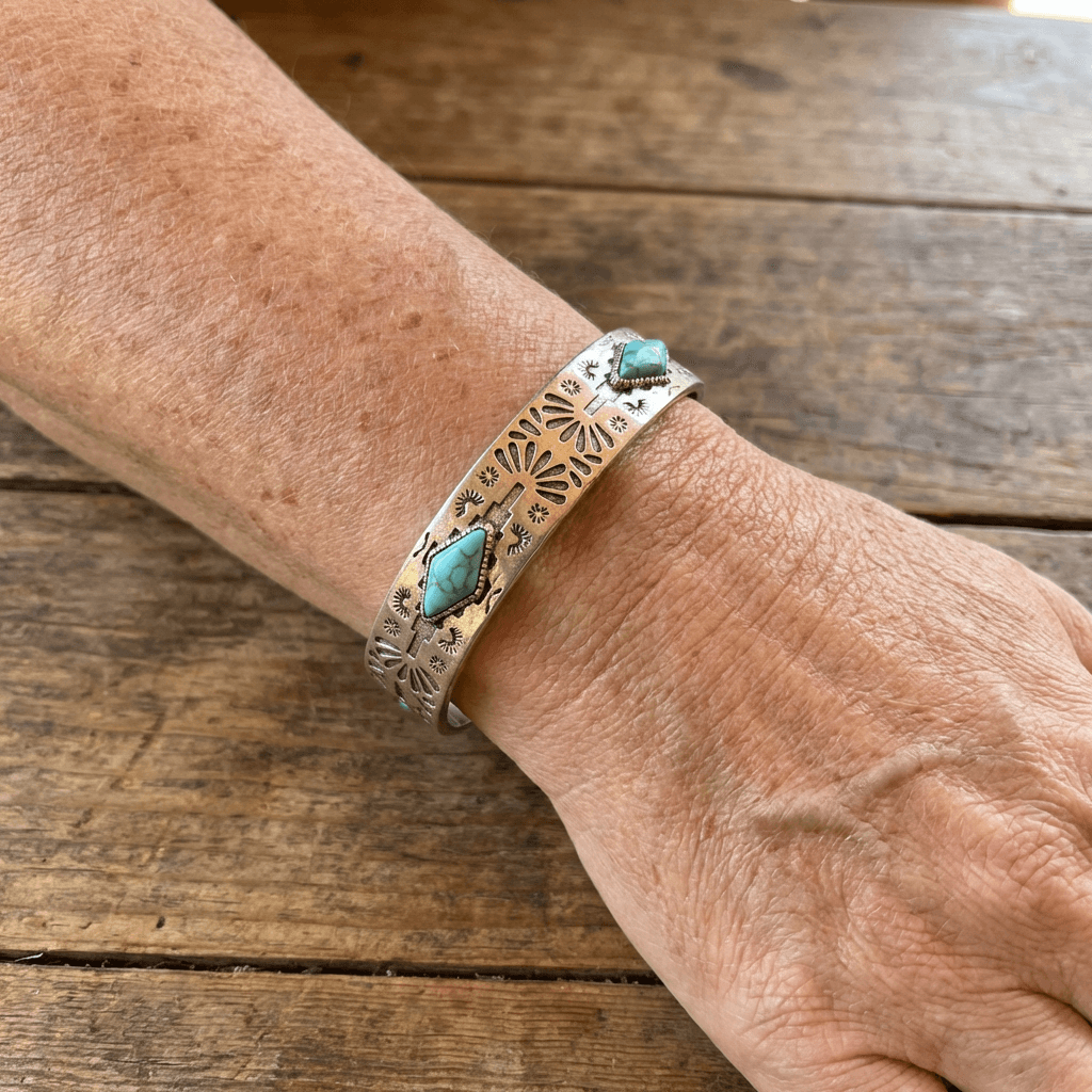 Bracciale Totem Turquoise Vintage Bohemien Western