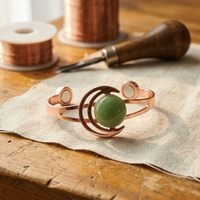 Bracciale in Rame Verde Sferico