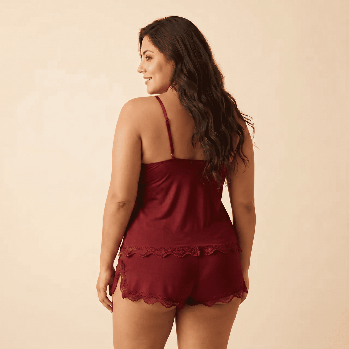 Fioressa™ - Baby Doll in Seta e Pizzo