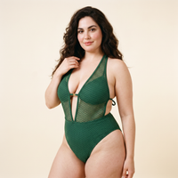 Lunessa™ - Costume da Bagno all'Uncinetto con Scollo Profondo