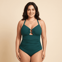 Loravie™ - Modellante Costume con Dettaglio Anello Dorato