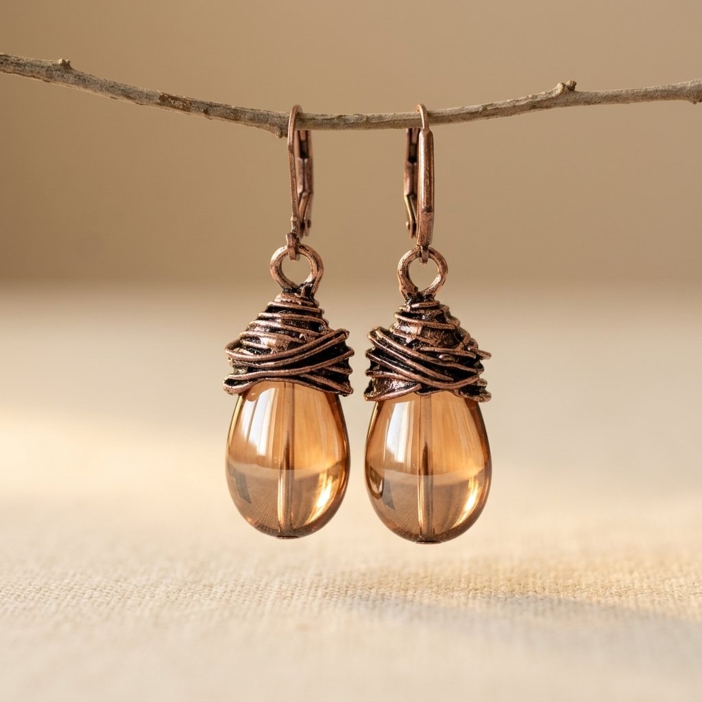 Orecchini Boho in Metallo Distressed