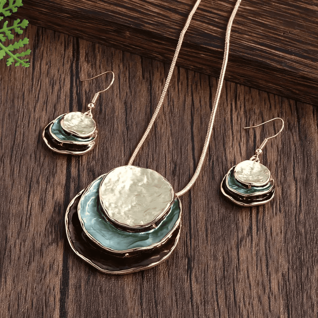 Federica™ - Collezione di Pietre Stratificate Blu d'Epoca