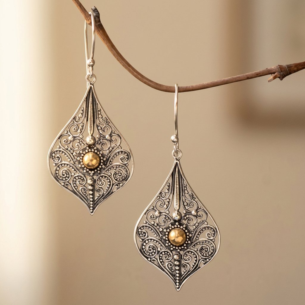 Orecchini a Goccia d'Acqua Hollow in Stile Bohemien Retro