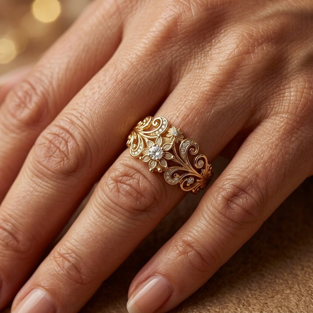 Anello di Fidanzamento Bohemien Elegante