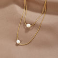 Collana di Perle Stratificate e Sofisticate