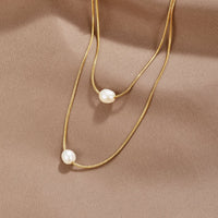 Collana di Perle Stratificate e Sofisticate