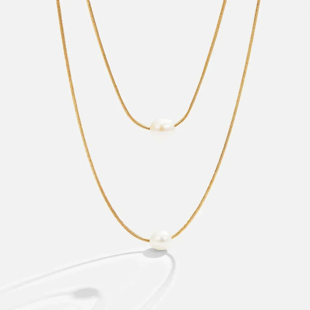 Collana di Perle Stratificate e Sofisticate