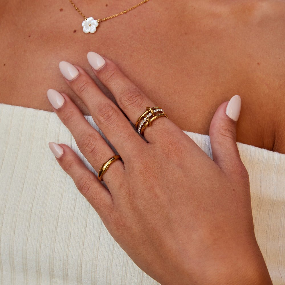 Anello in Oro Kaili a Strati
