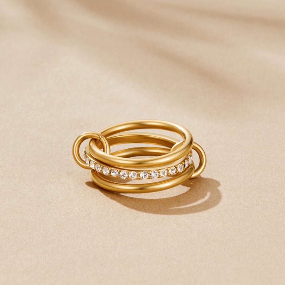 Anello in Oro Kaili a Strati