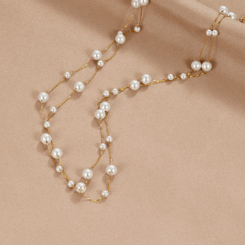 Collana di Perle a Strati Tori