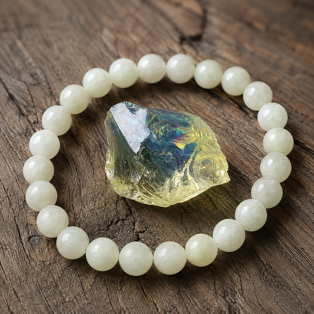 Bracciale in Quarzo Limone per Positività, Ottimismo ed Energia