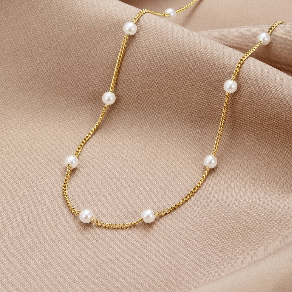 Collana in Perle D'Oro Senza Tempo