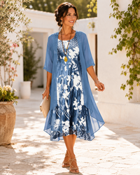 Celestra™ -  Vestito Donna Leggero a Due Strati