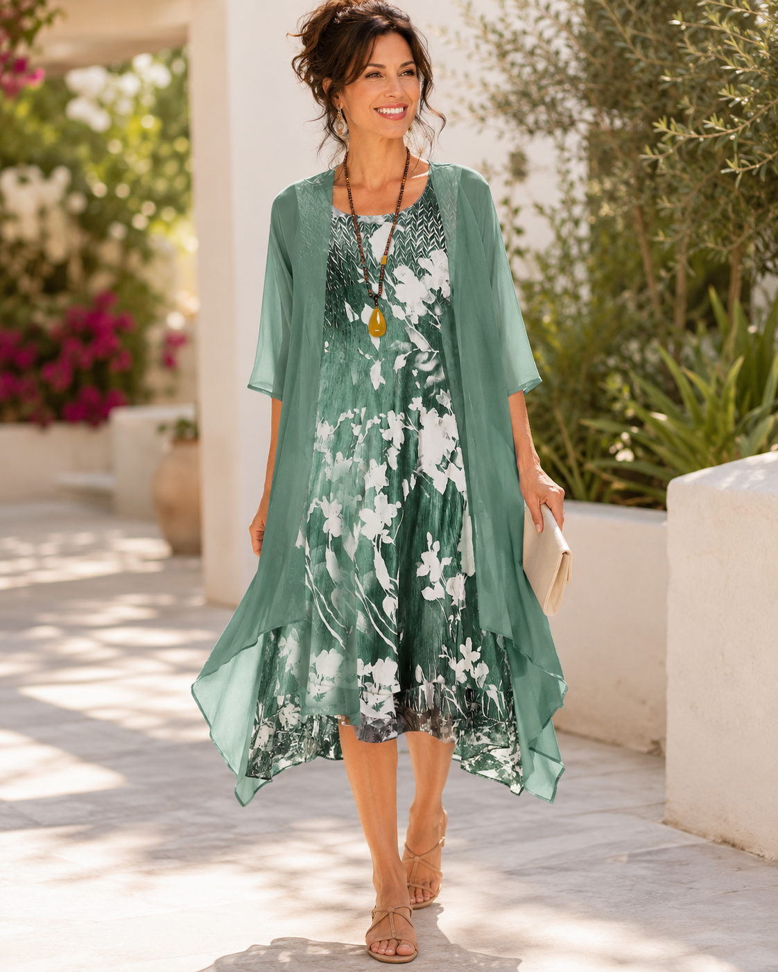 Celestra™ -  Vestito Donna Leggero a Due Strati