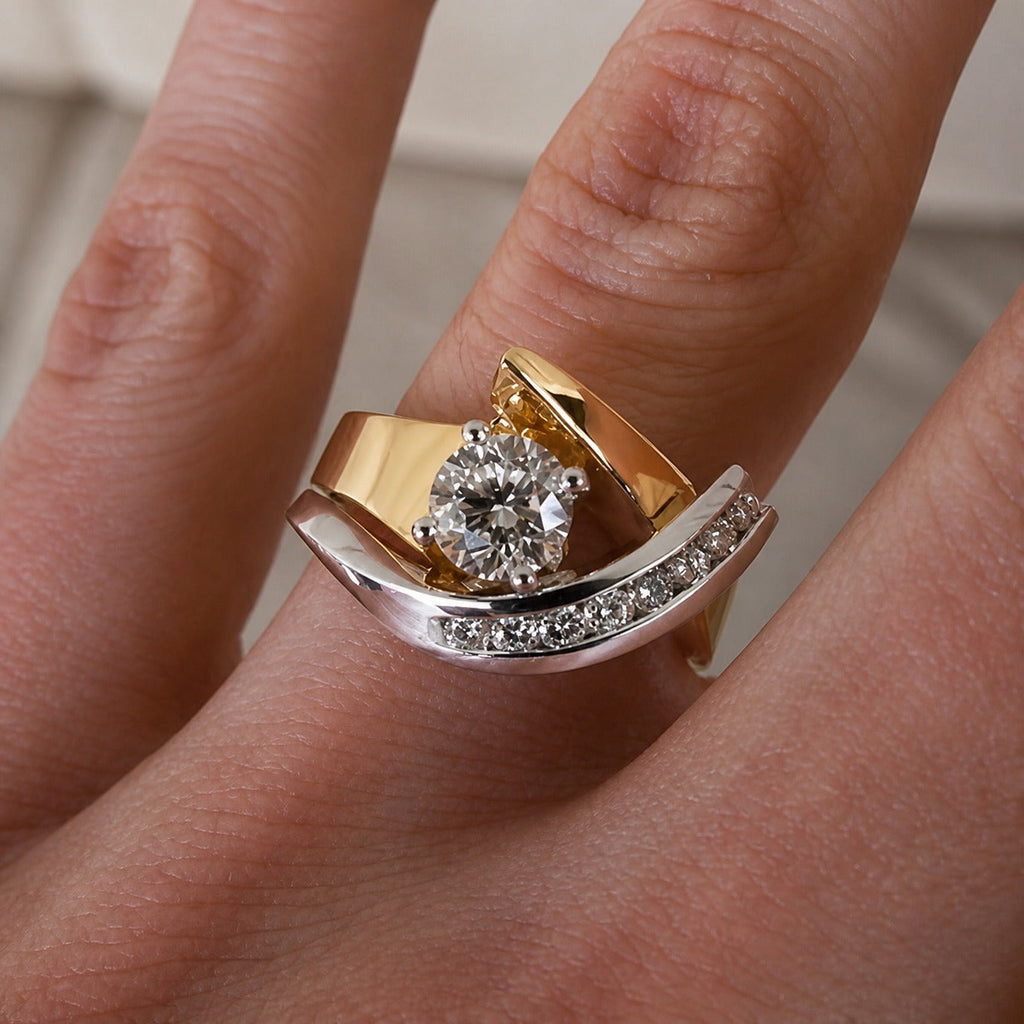Bicolore Anello Artistico