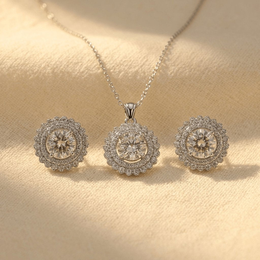 Set di Gioielli Bohemien Geometrici Rotondi