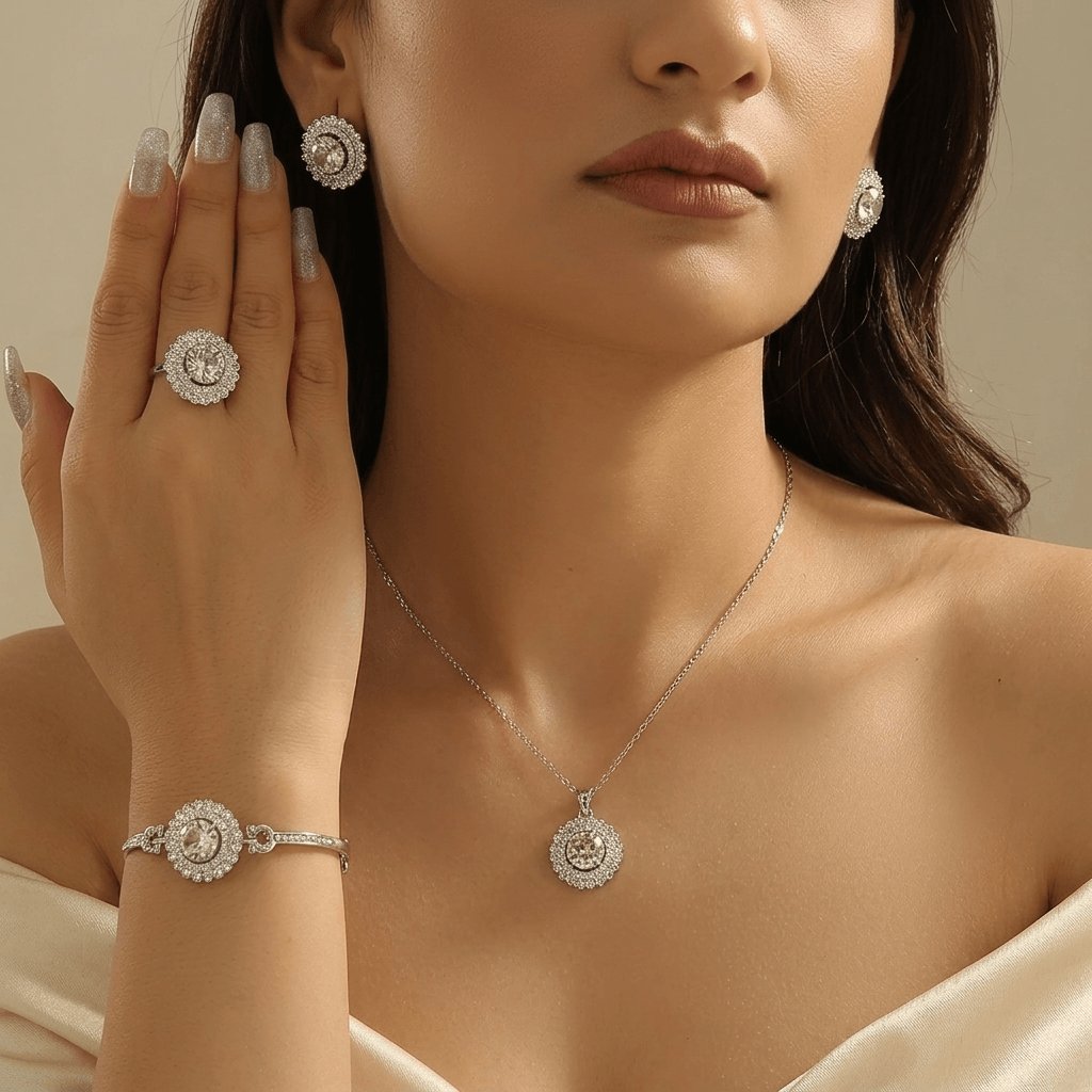 Set di Gioielli Bohemien Geometrici Rotondi