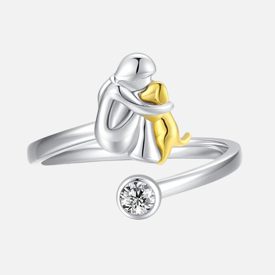 Anello in Argento Sterling 925 con Zirconia – Regolabile e Fatto a Mano