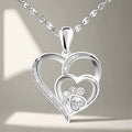 Collana in Argento Sterling con Zampa e Cuore in Zirconia