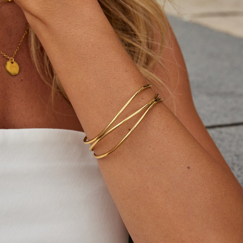 Bracciale a strati in oro Sabrina