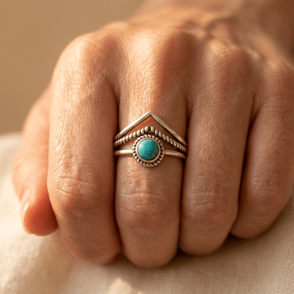 Anello Bohemien Marquise Turchese
