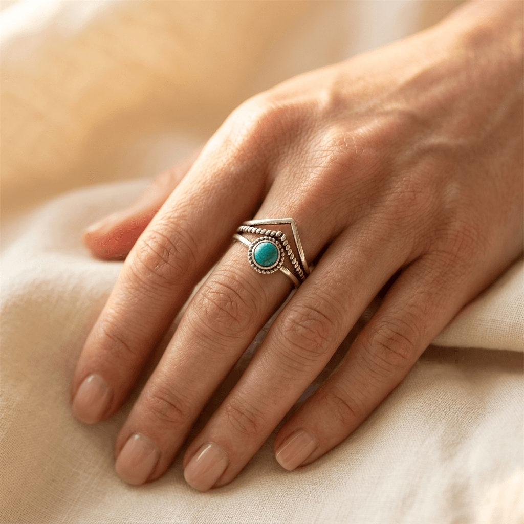 Anello Bohemien Marquise Turchese