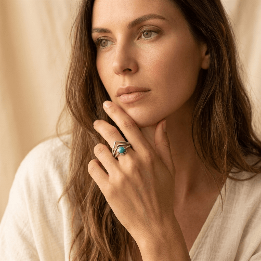 Anello Bohemien Marquise Turchese