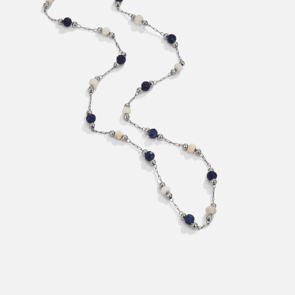 Collana di Pietre Perlate Silver Lulu Midnight