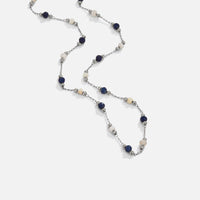 Collana di Pietre Perlate Silver Lulu Midnight