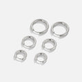 Set di Mini Orecchini a Cerchio Argento Trio