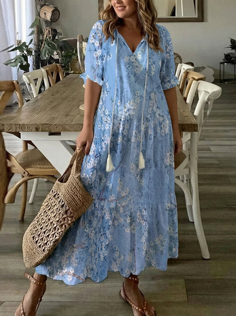 Rosalind – Abito lungo boho dalla vestibilità morbida