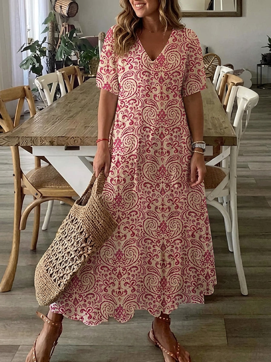 Rosalind – Abito lungo boho dalla vestibilità morbida