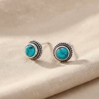 Samuela™ - Orecchini a Perno Boho con Turchese