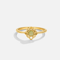 Vintage Lotus Bloem Opal Ring
