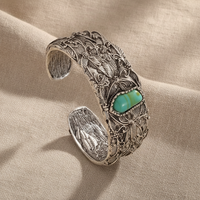 Teodora™ - Bracciale Cuff Vintage con Turchese