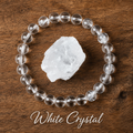 Bracciale in Quarzo Chiaro per Chiarezza, Serenità ed Energia Positiva